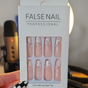False Nail Professional with Rhinestones